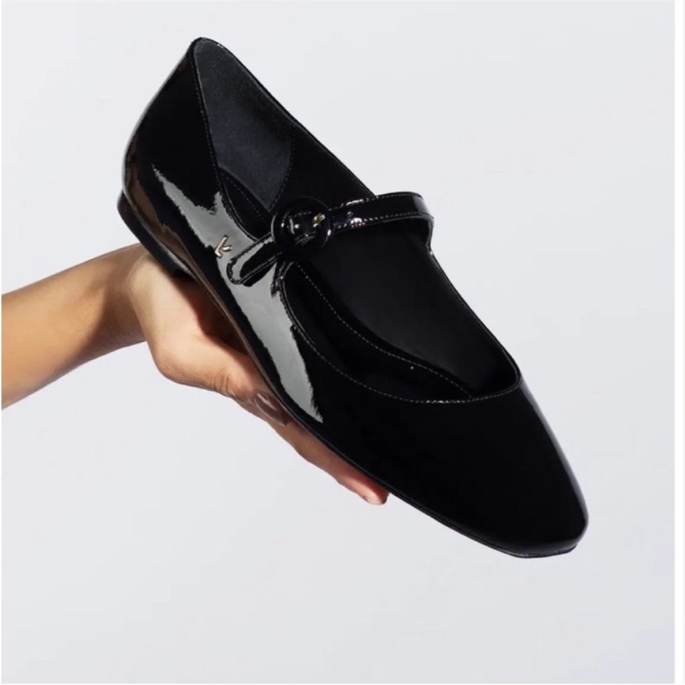 NIB Larroude Ballet Flat - Black Patent 7.5